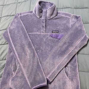Patagonia Women's Re Tool Snap T fleece pullover purple size large